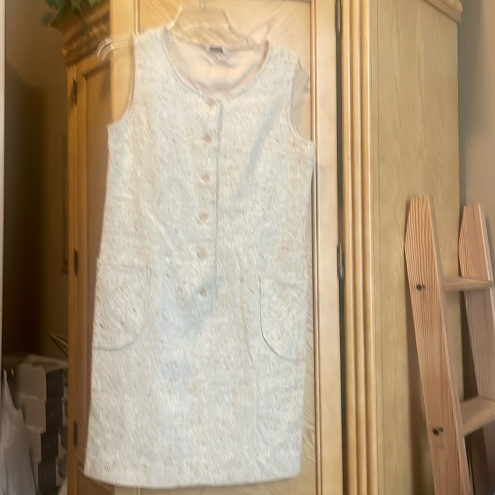 ⭐️Vintage Russ tweed tan dress size small